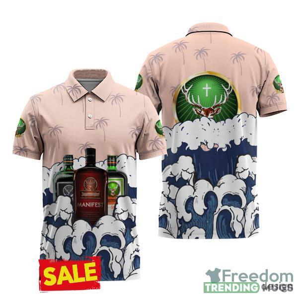 Jagermeister Summer Waves 3D Polo Shirt Beer Love AOP Gift For Mens - Jagermeister Summer Waves 3D Polo Shirt Beer Love AOP Gift For Mens Jagermeister Summer Waves 3D Polo Shirt Beer Love AOP Gift For Mens - Jagermeister Summer Waves 3D Polo Shirt Beer Love AOP Gift For Mens