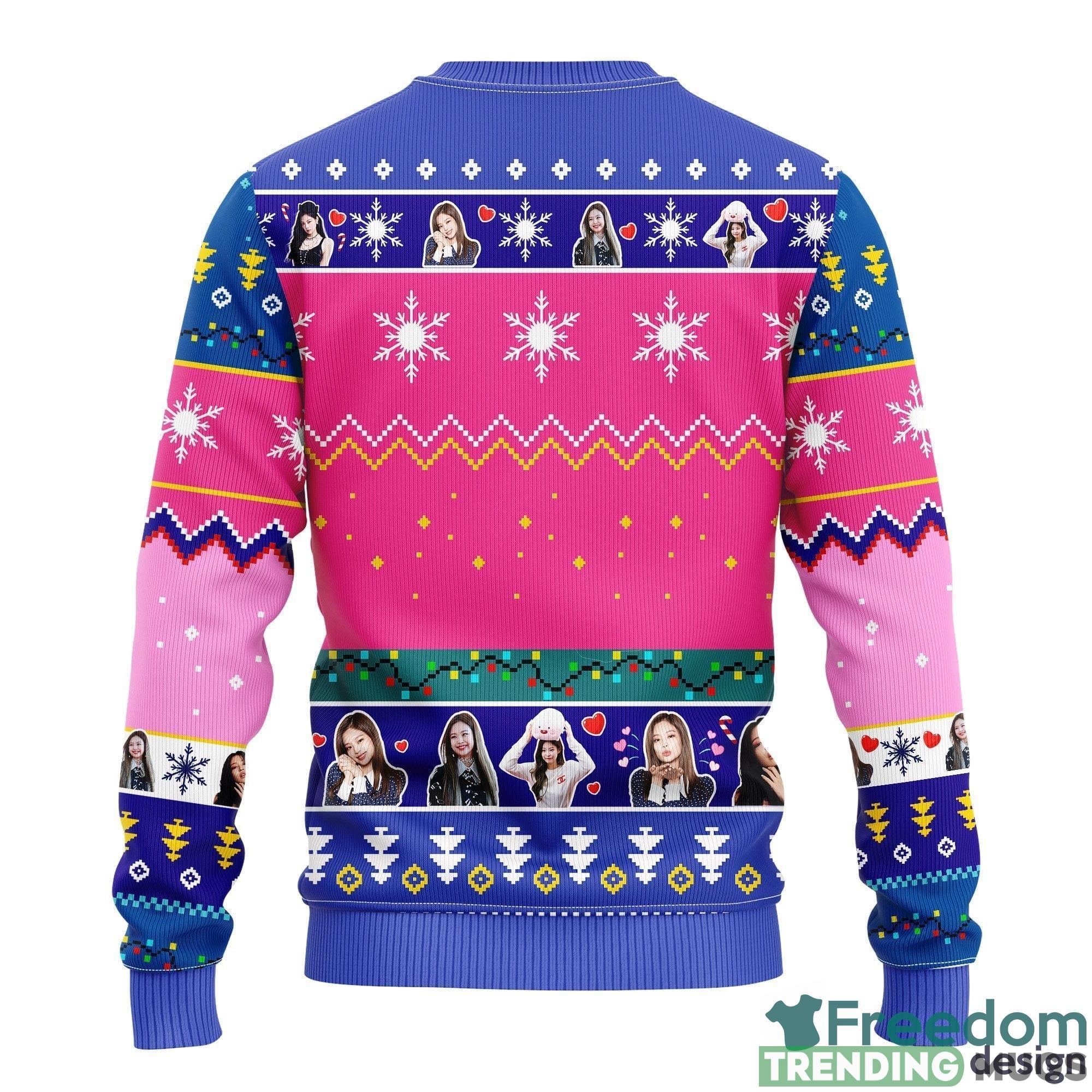 Jenny Black Pink Thanksgiving Women Mens Ugly Christmas 3D Knitted Sweater 3D Sweater Jenny Black Pink Thanksgiving Women Mens Ugly Christmas 3D Knitted Sweater 3D Sweater