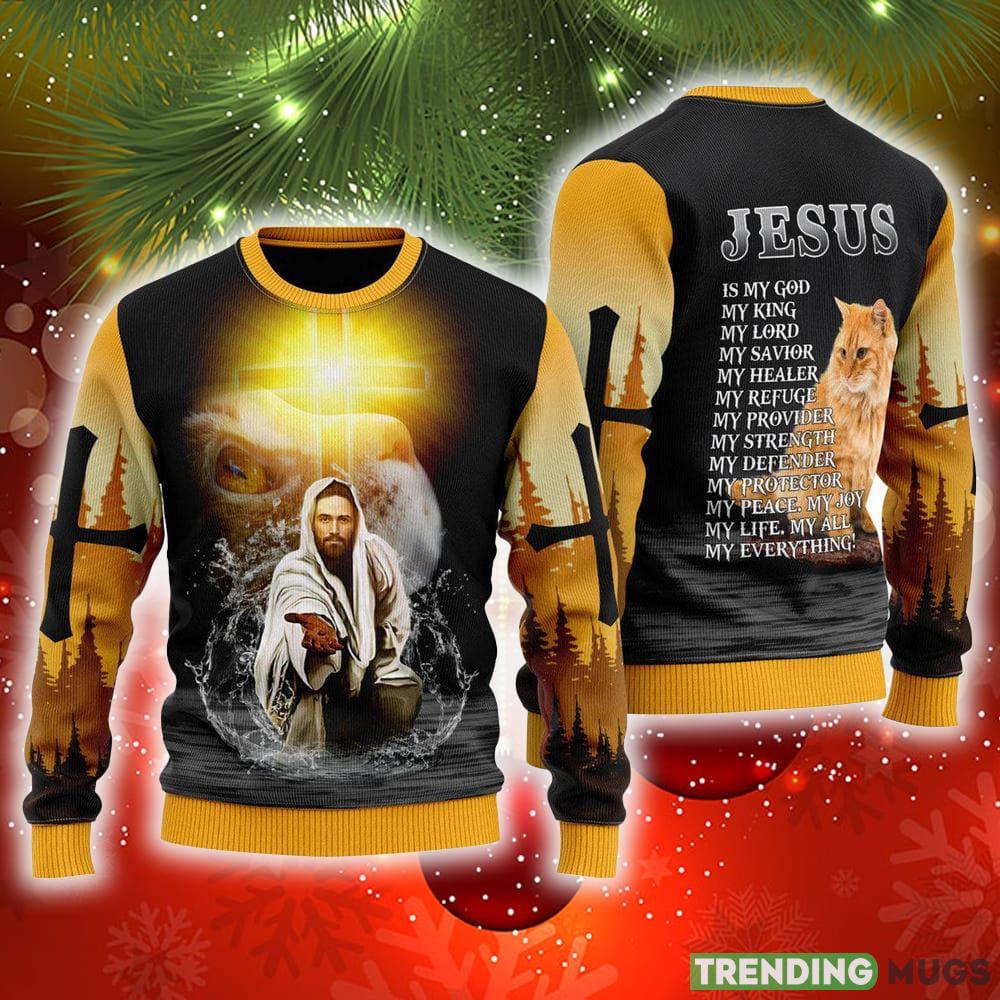 Jesus And Cat My Everything Ugly Christmas Sweater Gift For Men And Women - Jesus And Cat My Everything Ugly Christmas Sweater Gift For Men And Women Jesus And Cat My Everything Ugly Christmas Sweater Gift For Men And Women - Jesus And Cat My Everything Ugly Christmas Sweater Gift For Men And Women