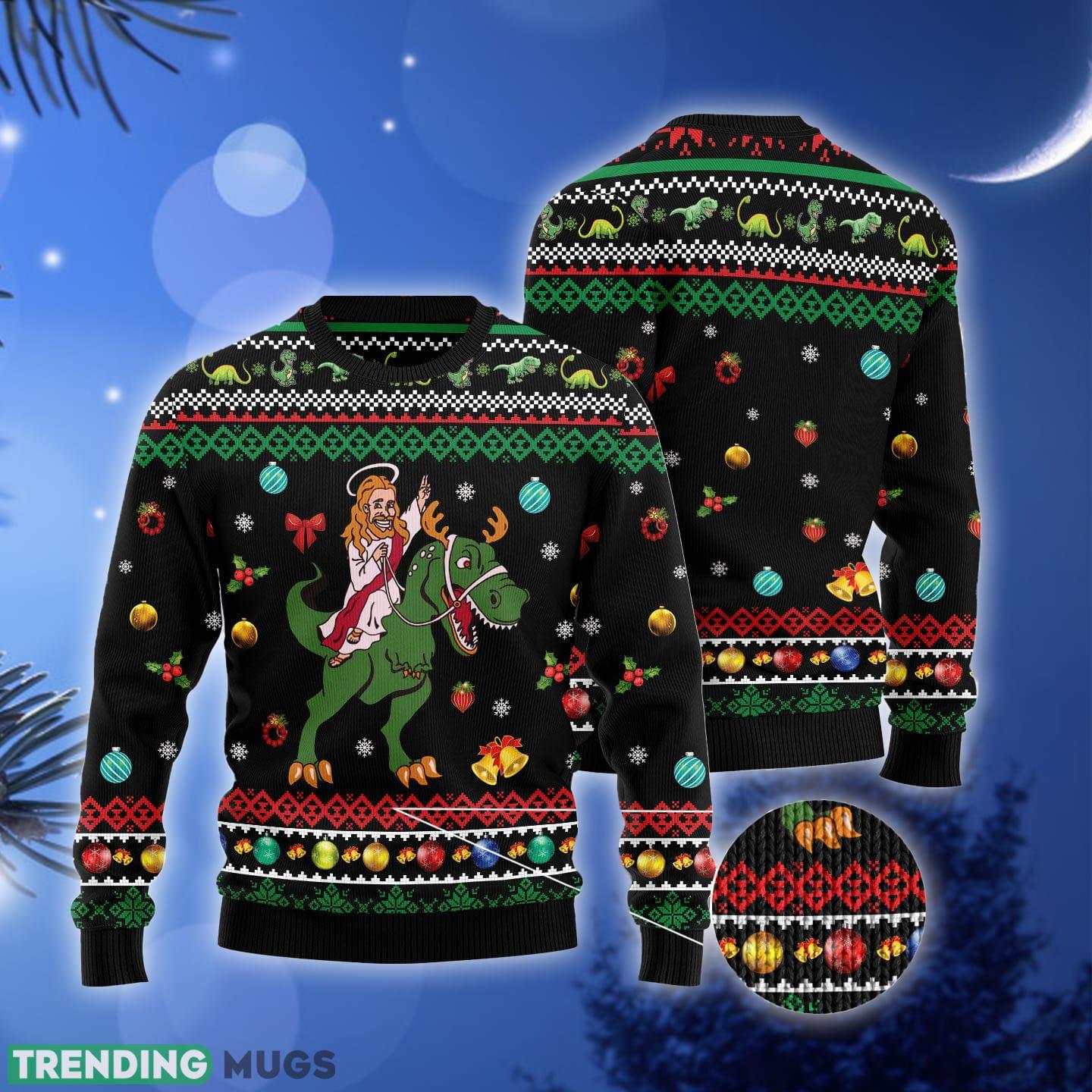 Jesus Cocoa Ugly Christmas Sweater Gift Men Women 3D Sweater Jesus Cocoa Ugly Christmas Sweater Gift Men Women 3D Sweater