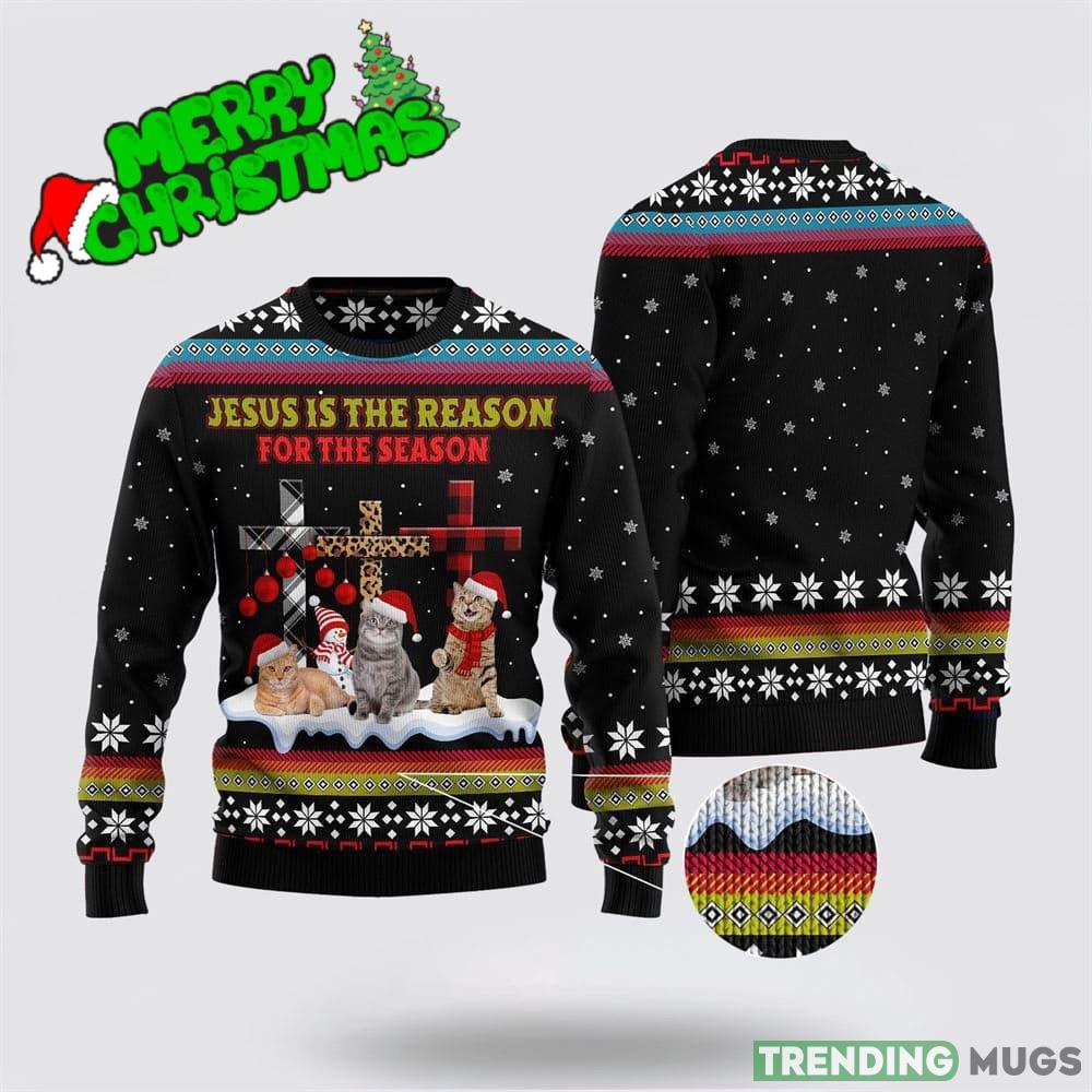Jesus Is The Reason For The Season Cat Ugly Christmas Sweater Gift For Men And Women - Jesus Is The Reason For The Season Cat Ugly Christmas Sweater Gift For Men And Women Jesus Is The Reason For The Season Cat Ugly Christmas Sweater Gift For Men And Women - Jesus Is The Reason For The Season Cat Ugly Christmas Sweater Gift For Men And Women