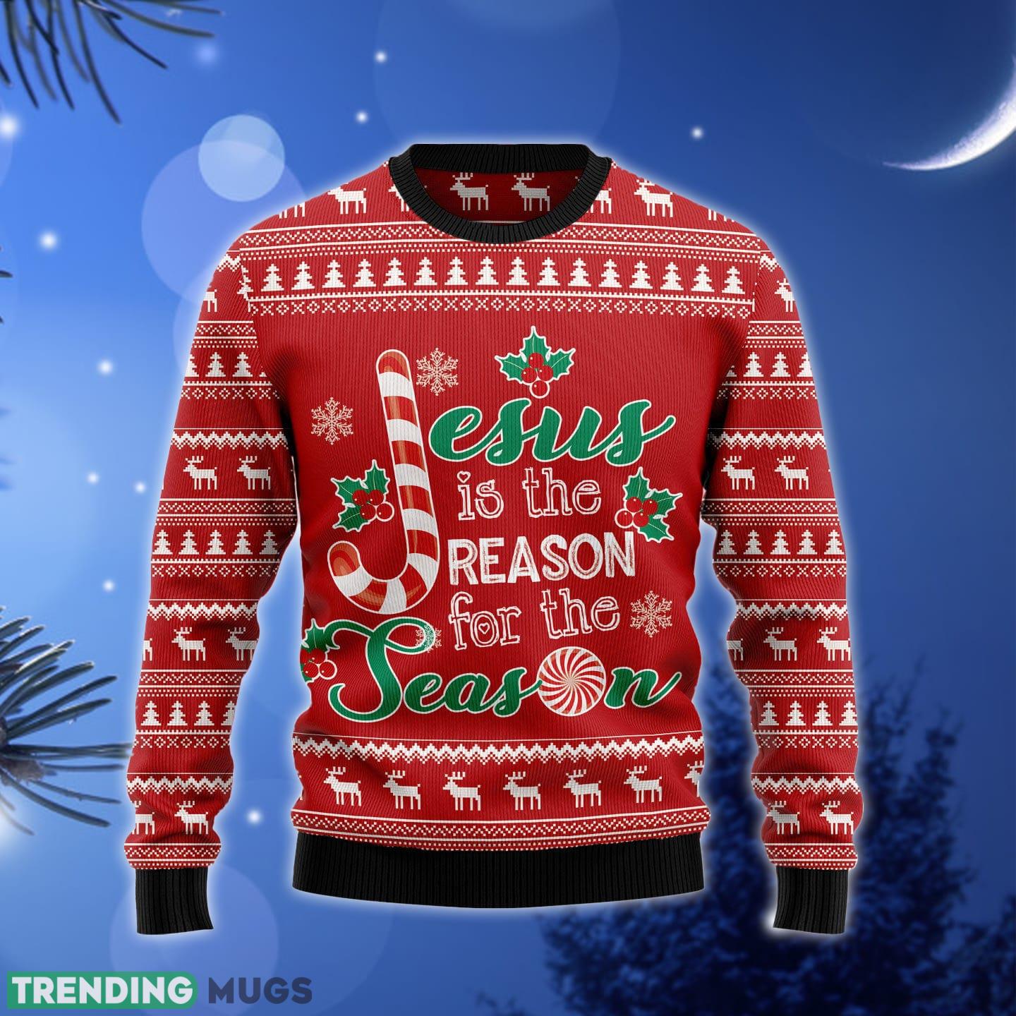 Jesus Is The Reason For The Season Ugly Christmas Sweater Gift Men Women - Jesus Is The Reason For The Season HZ120311 unisex womens & mens, couples matching, friends, funny family ugly christmas holiday sweater gifts (plus size available)_1 Jesus Is The Reason For The Season Ugly Christmas Sweater Gift Men Women - Jesus Is The Reason For The Season HZ120311 unisex womens & mens, couples matching, friends, funny family ugly christmas holiday sweater gifts (plus size available)_1