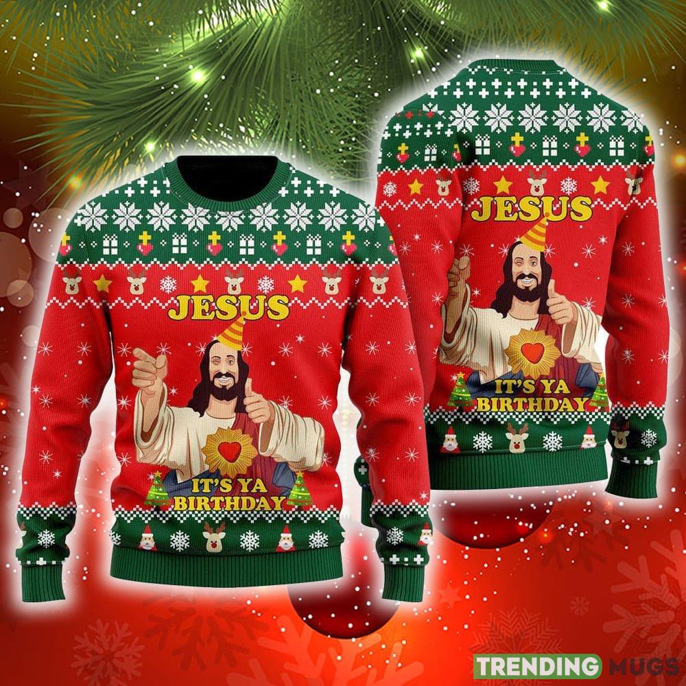 Jesus It’s Ya Birthday Ugly Christmas Sweater Gift For Men And Women - Jesus It’s Ya Birthday Ugly Christmas Sweater Gift For Men And Women Jesus It’s Ya Birthday Ugly Christmas Sweater Gift For Men And Women - Jesus It’s Ya Birthday Ugly Christmas Sweater Gift For Men And Women