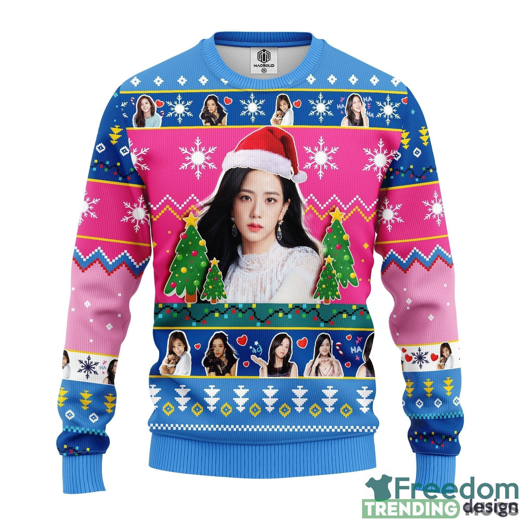 Jisoo Black Pink Thanksgiving Women Mens Ugly Christmas 3D Knitted Sweater - Jisoo Black Pink Ugly Christmas Sweater Amazing Gift Idea Thanksgiving Gift_1 Jisoo Black Pink Thanksgiving Women Mens Ugly Christmas 3D Knitted Sweater - Jisoo Black Pink Ugly Christmas Sweater Amazing Gift Idea Thanksgiving Gift_1