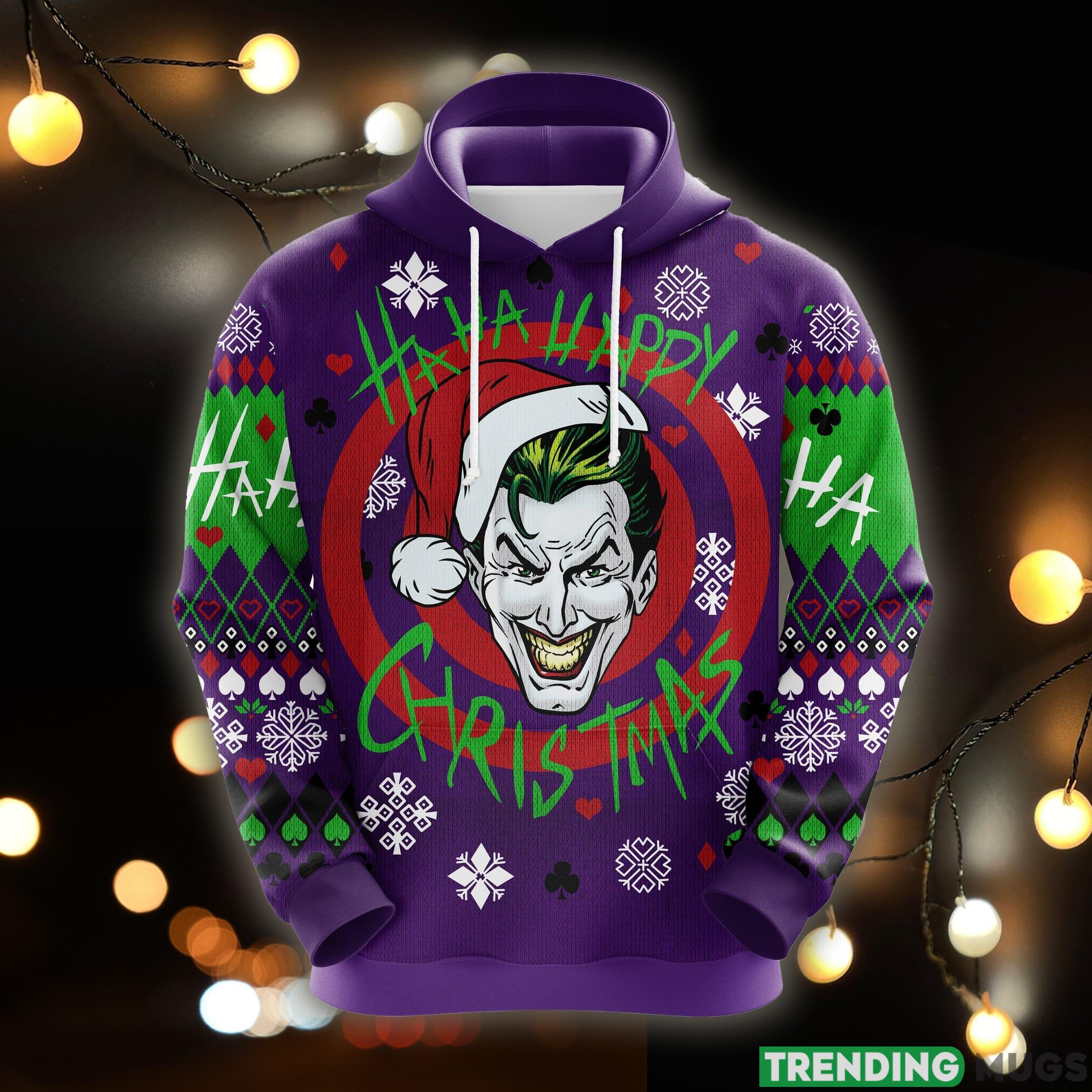 Joker Christmas Cute Noel Mc Odd Ugly 3D Hoodie All Over Print Gift For Men Women - Joker Christmas Cute Noel Mc Odd Ugly 3D Hoodie All Over Print Gift For Men Women_1