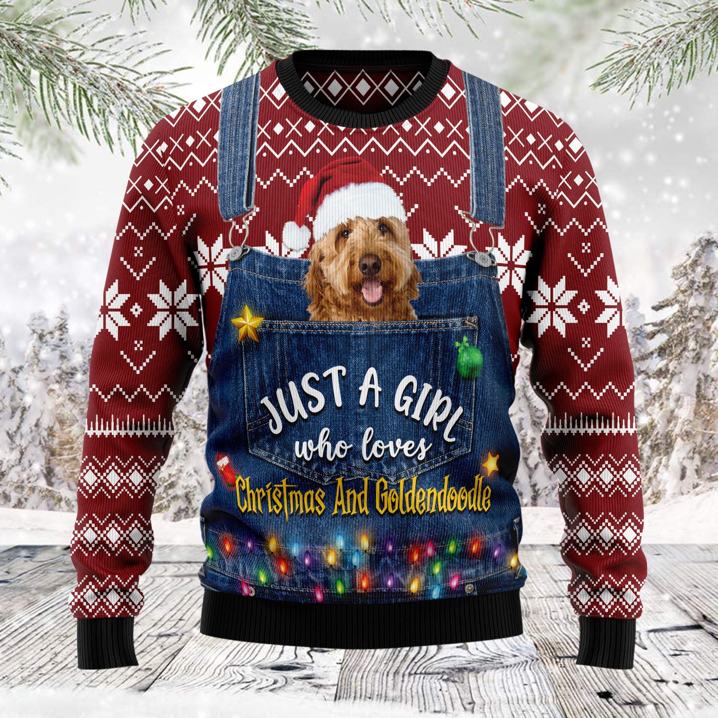Just A Girl Who Loves And Goldendoodle goldendoodle lover dog mom Ugly Christmas Sweater Gift Men Women - 100923-122830 Just A Girl Who Loves And Goldendoodle goldendoodle lover dog mom Ugly Christmas Sweater Gift Men Women - 100923-122830