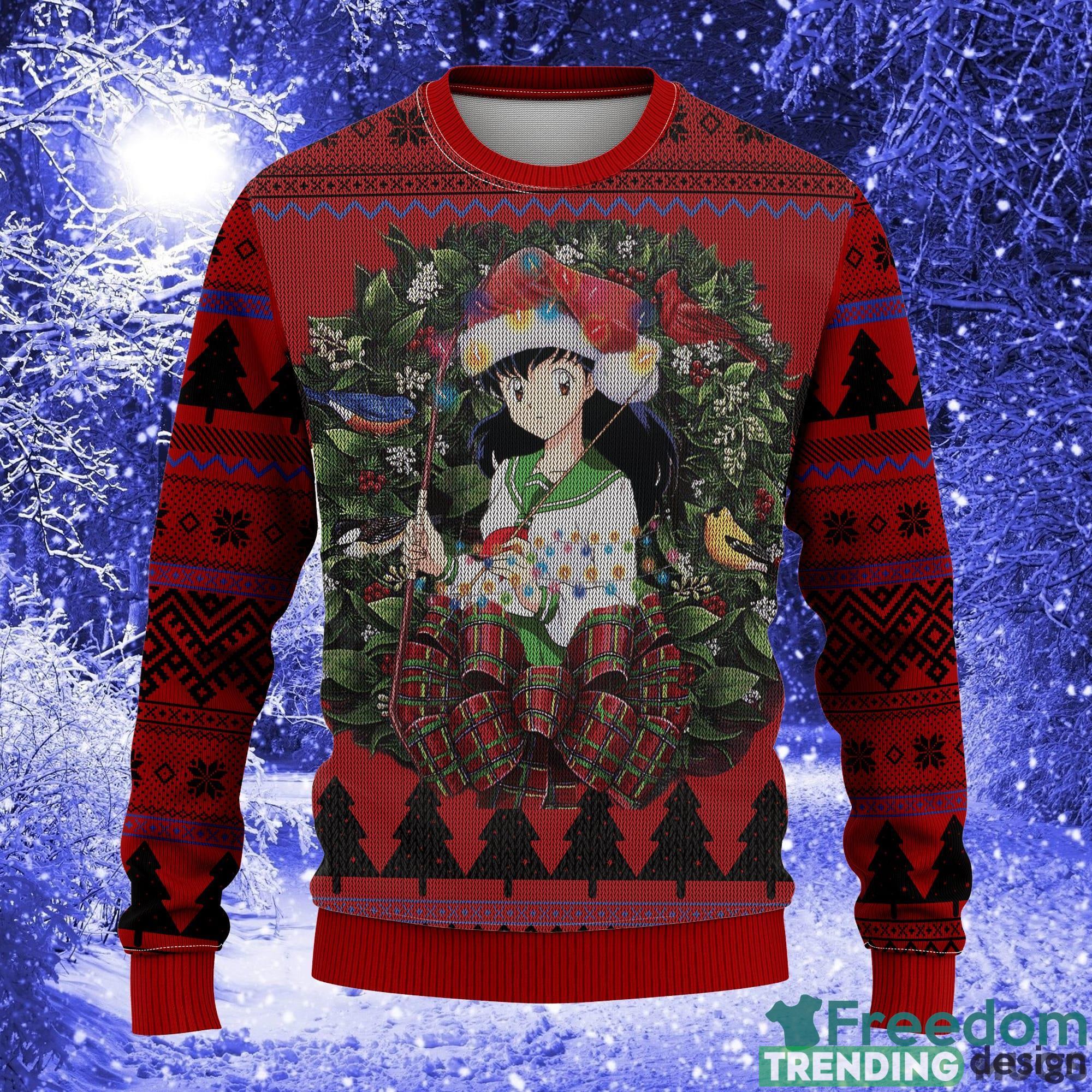 Kagome Inuyasha Mc Thanksgiving Women Mens Ugly Christmas 3D Knitted Sweater - Kagome Inuyasha Mc Ugly Christmas Sweater Thanksgiving Gift_1 Kagome Inuyasha Mc Thanksgiving Women Mens Ugly Christmas 3D Knitted Sweater - Kagome Inuyasha Mc Ugly Christmas Sweater Thanksgiving Gift_1