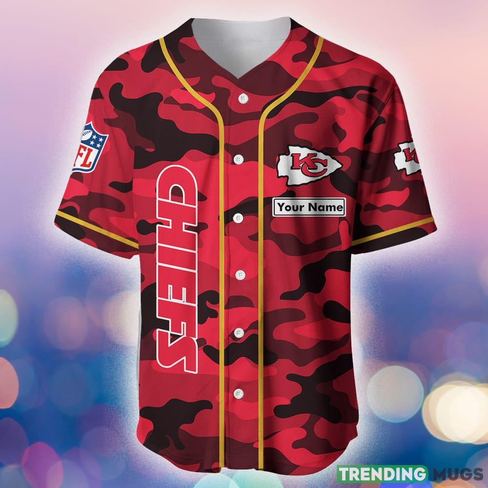 Kansas City Chiefs Baseball Jersey Shirt NFL Fan Gifts Custom Name For Men And Women Football Jersey Kansas City Chiefs Baseball Jersey Shirt NFL Fan Gifts Custom Name For Men And Women Football Jersey