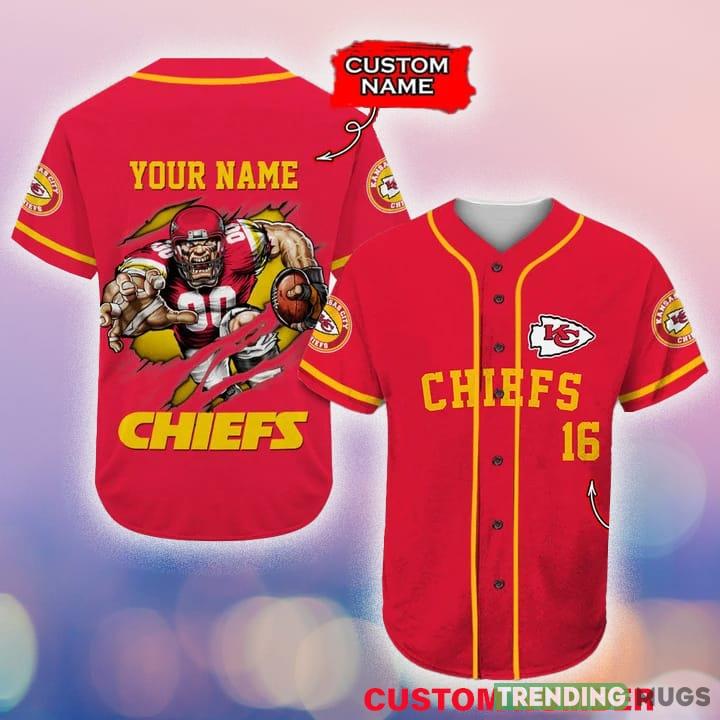 Kansas City Chiefs Custom Number And Name Baseball Jersey Shirt Gift For Fans - Kansas City Chiefs CUSTOM BASEBALL JERSEY NFL FAN GIFTS_1 Kansas City Chiefs Custom Number And Name Baseball Jersey Shirt Gift For Fans - Kansas City Chiefs CUSTOM BASEBALL JERSEY NFL FAN GIFTS_1