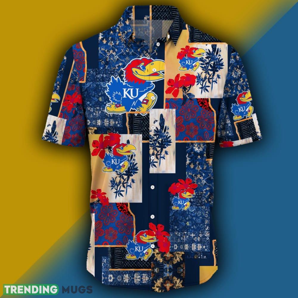 Kansas Jayhawks Map US Pattern Hawaiian Shirt Short Sleeve For Men And Women Hawaiian Shirt Kansas Jayhawks Map US Pattern Hawaiian Shirt Short Sleeve For Men And Women Hawaiian Shirt