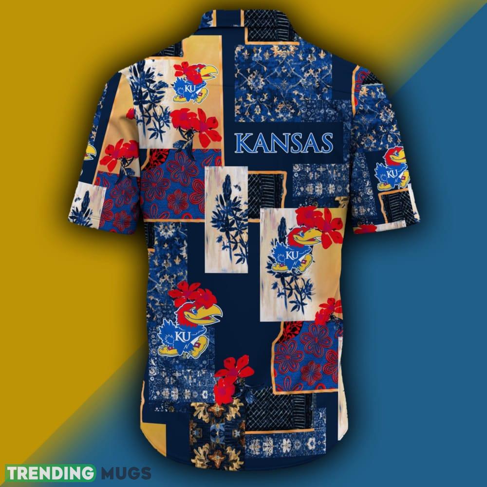 Kansas Jayhawks Map US Pattern Hawaiian Shirt Short Sleeve For Men And Women Hawaiian Shirt Kansas Jayhawks Map US Pattern Hawaiian Shirt Short Sleeve For Men And Women Hawaiian Shirt