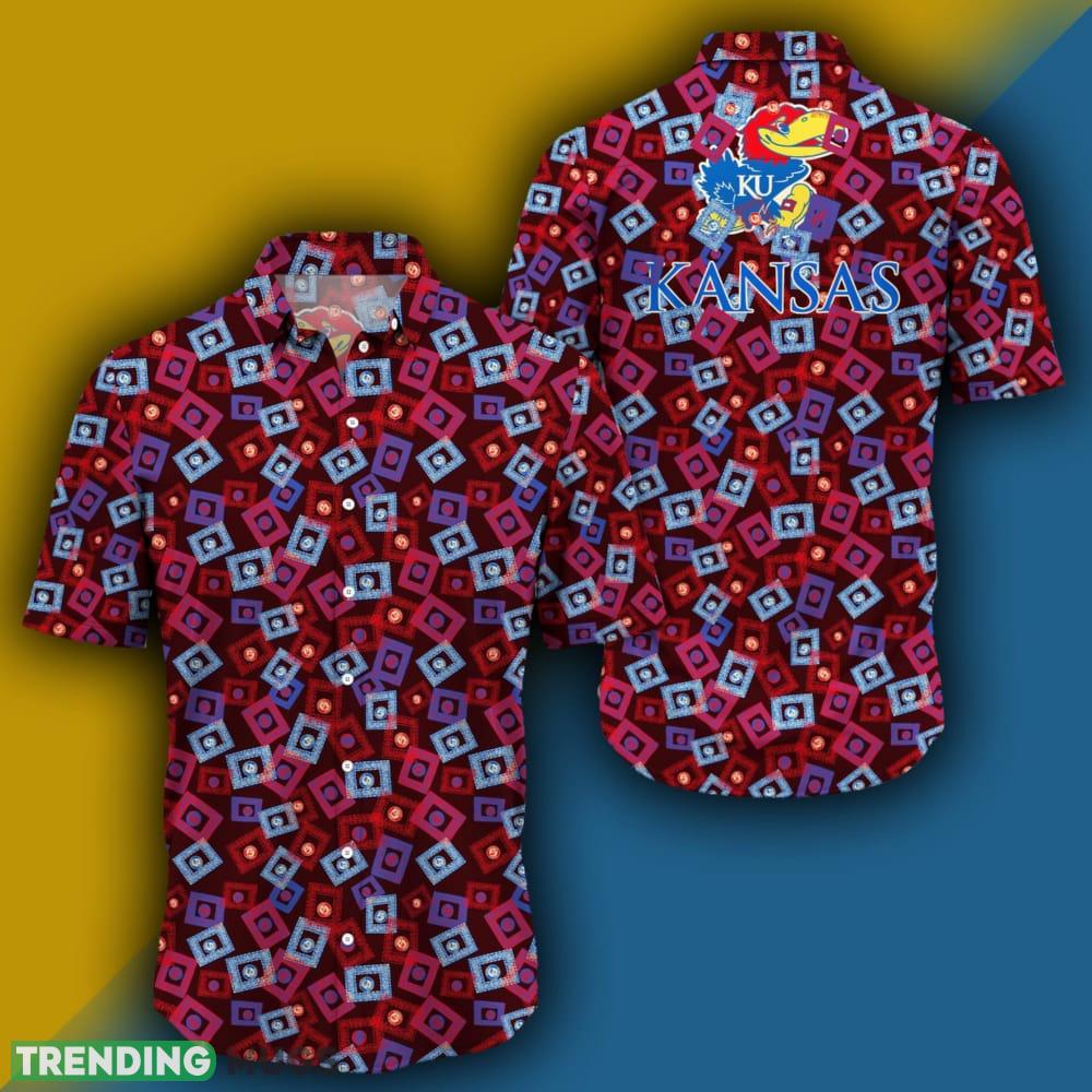 Kansas Jayhawks Short Sleeve Film Pattern Hawaiian Shirt For Men And Women - Kansas Jayhawks Short Sleeve Film Pattern Hawaiian Shirt For Men And Women Photo 2 Kansas Jayhawks Short Sleeve Film Pattern Hawaiian Shirt For Men And Women - Kansas Jayhawks Short Sleeve Film Pattern Hawaiian Shirt For Men And Women Photo 2