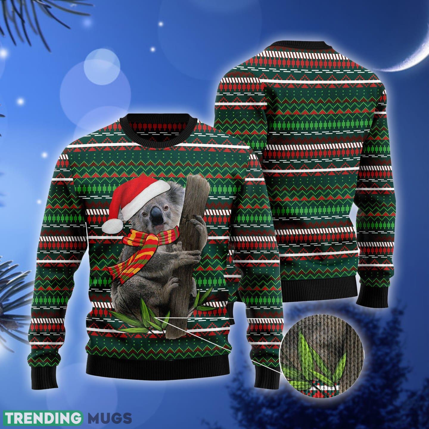 Koala And Tree Xmas Ugly Christmas Sweater Gift Men Women 3D Sweater Koala And Tree Xmas Ugly Christmas Sweater Gift Men Women 3D Sweater