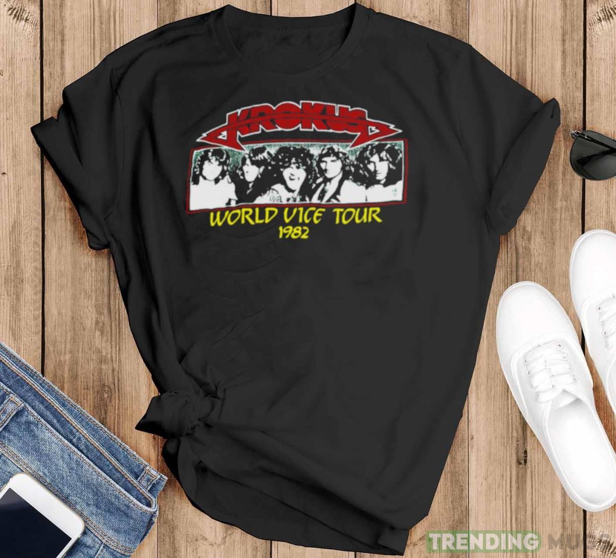 Krokus Band Fanart shirt - Black T-Shirt Krokus Band Fanart shirt - Black T-Shirt