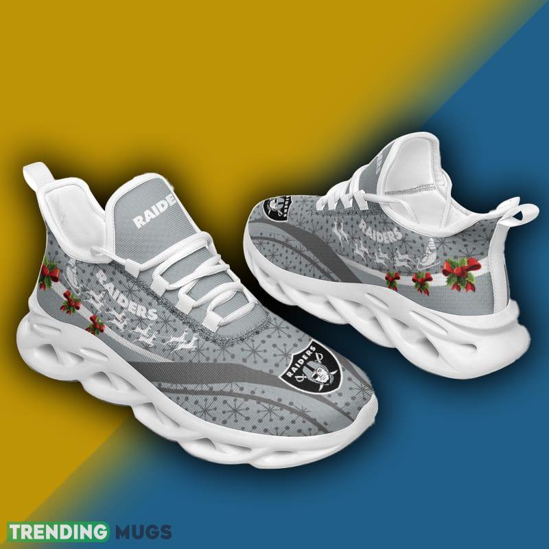 Las Vegas Raiders Christmas Pattern Max Soul Shoes Representation Christmas Sneakers Max Soul Las Vegas Raiders Christmas Pattern Max Soul Shoes Representation Christmas Sneakers Max Soul