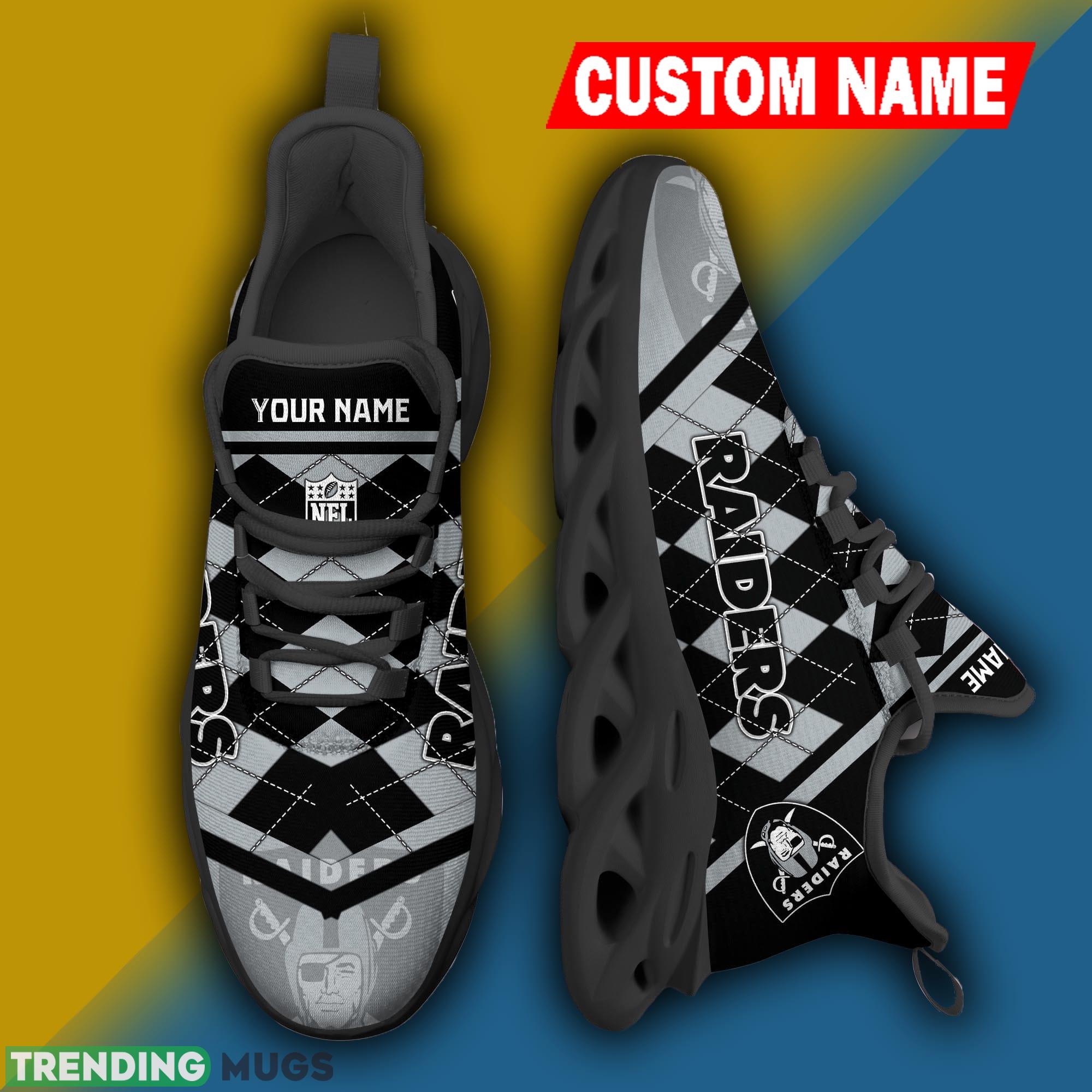 Las Vegas Raiders NFL Christmas Sneakers Innovative Personalized Max Soul Shoes - Las Vegas Raiders NFL Christmas Sneakers Personalized Max Soul Shoes Photo 3 Las Vegas Raiders NFL Christmas Sneakers Innovative Personalized Max Soul Shoes - Las Vegas Raiders NFL Christmas Sneakers Personalized Max Soul Shoes Photo 3