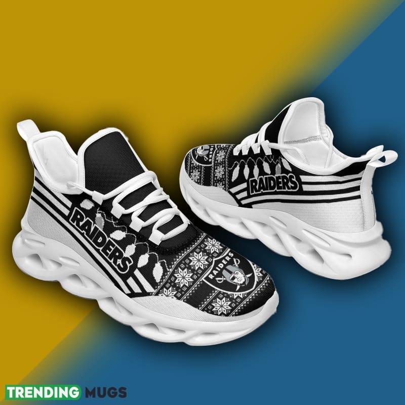 Las Vegas Raiders X max Santa Claus Max Soul Shoes Graphic Christmas Sneakers Max Soul Las Vegas Raiders X max Santa Claus Max Soul Shoes Graphic Christmas Sneakers Max Soul