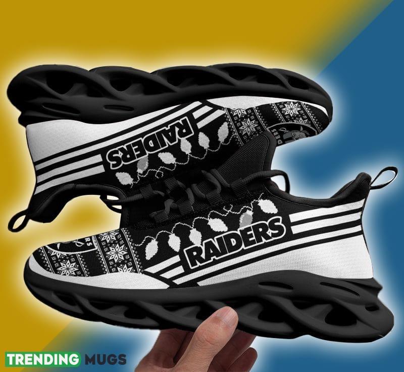 Las Vegas Raiders X max Santa Claus Max Soul Shoes Graphic Christmas Sneakers Max Soul Las Vegas Raiders X max Santa Claus Max Soul Shoes Graphic Christmas Sneakers Max Soul