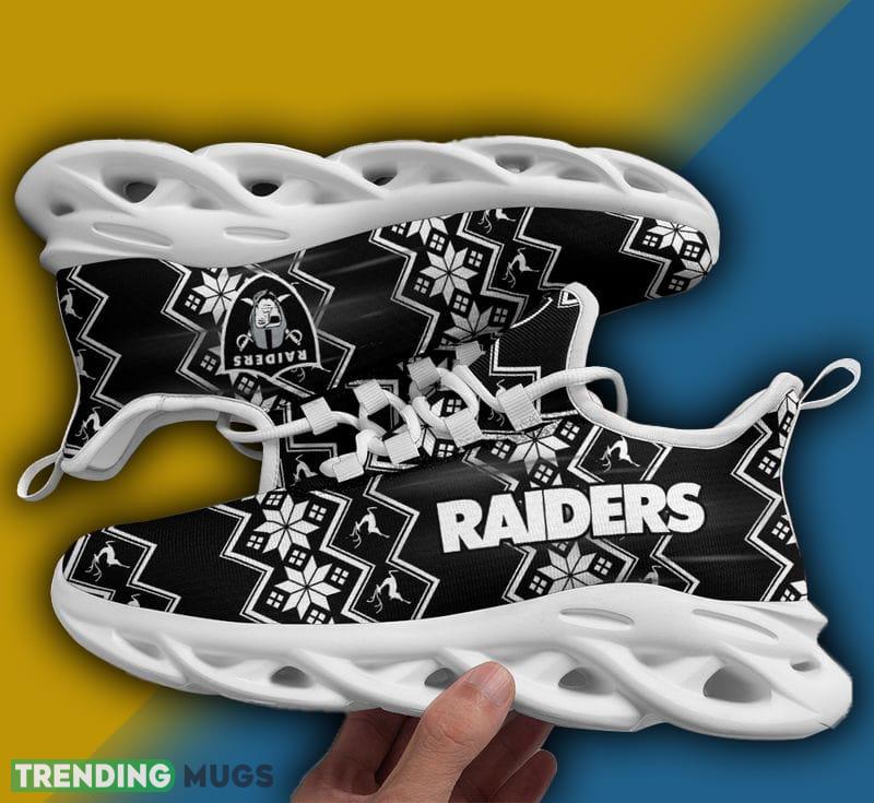 Las Vegas Raiders Xmas Pattern Max Soul Shoes Motif Christmas Sneakers Max Soul Las Vegas Raiders Xmas Pattern Max Soul Shoes Motif Christmas Sneakers Max Soul