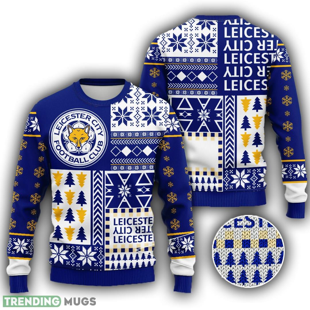 Leicester City Reindeer 3D Knitted Sweater Gift Christmas For Men Women - Leicester City Reindeer 3D Knitted Sweater Gift Christmas For Men Women