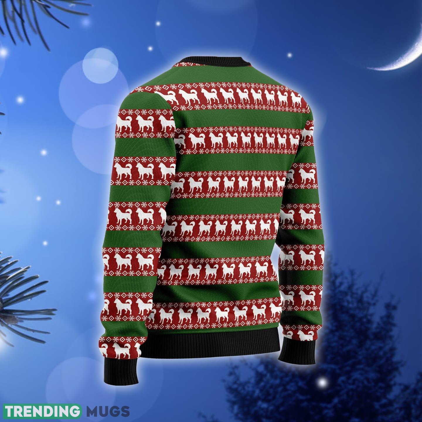 Lets Go Camping With Siberian Husky Ugly Christmas Sweater Gift Men Women 3D Sweater Lets Go Camping With Siberian Husky Ugly Christmas Sweater Gift Men Women 3D Sweater