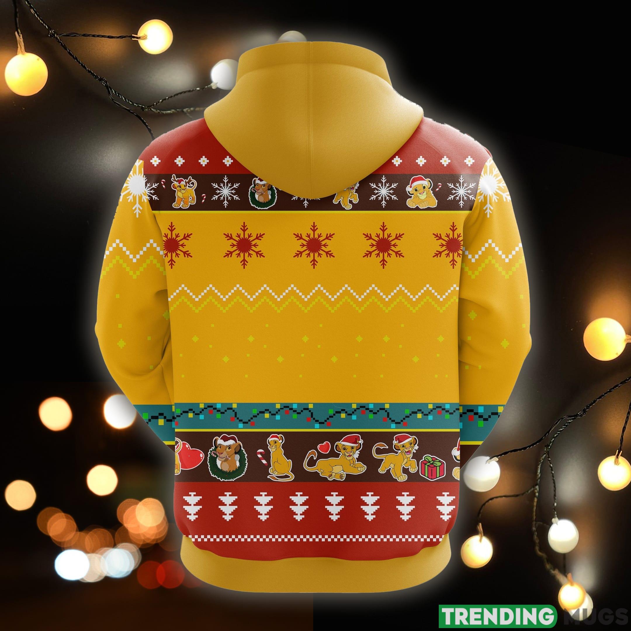 Lion King Christmas Cute Noel Mc Ugly 3D Hoodie All Over Print Yellow 1 Gift For Men Women 3D Hoodies Lion King Christmas Cute Noel Mc Ugly 3D Hoodie All Over Print Yellow 1 Gift For Men Women 3D Hoodies