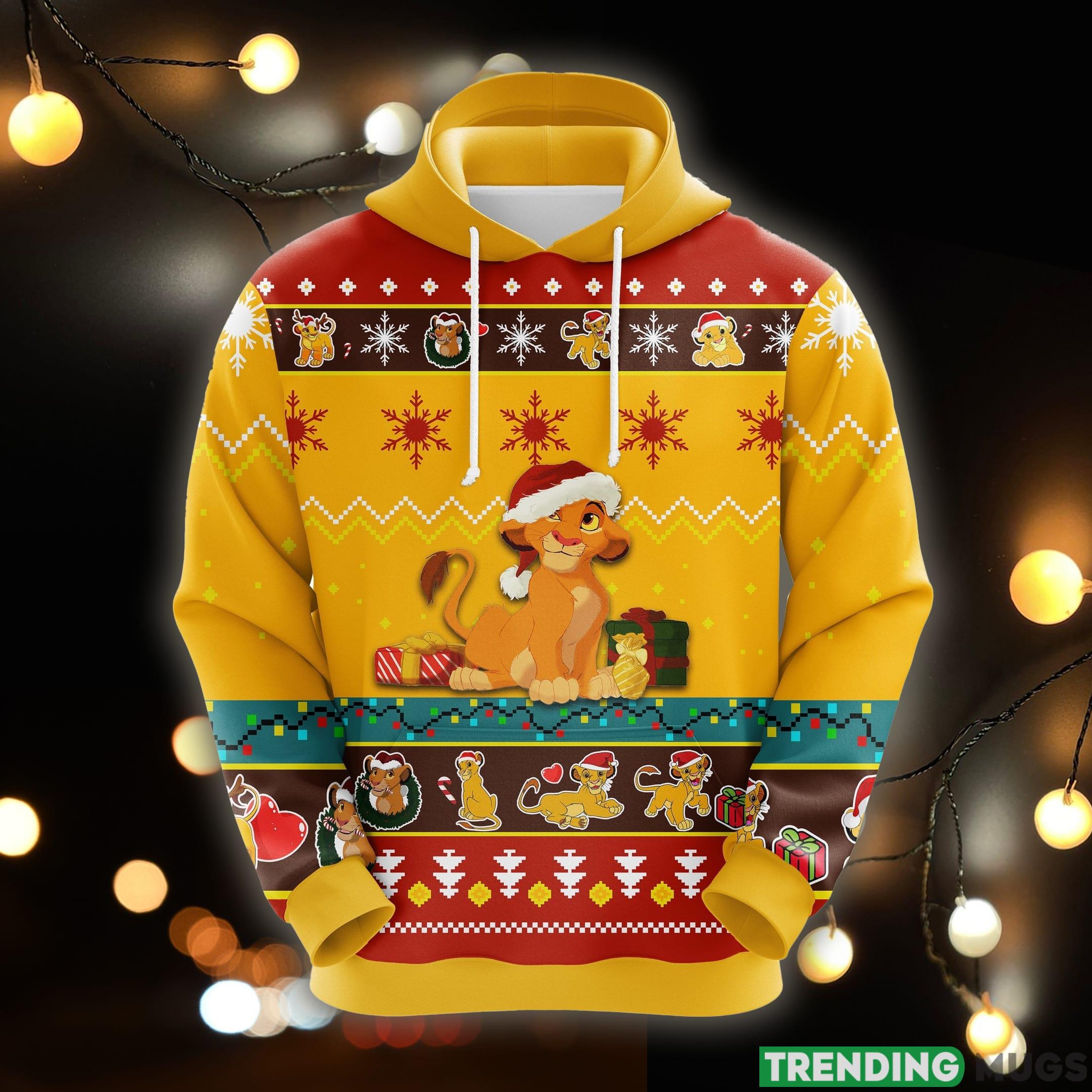 Lion King Christmas Cute Noel Mc Ugly 3D Hoodie All Over Print Yellow 1- Gift For Men Women - Lion King Christmas Cute Noel Mc Ugly 3D Hoodie All Over Print Yellow 1- Gift For Men Women_1 Lion King Christmas Cute Noel Mc Ugly 3D Hoodie All Over Print Yellow 1- Gift For Men Women - Lion King Christmas Cute Noel Mc Ugly 3D Hoodie All Over Print Yellow 1- Gift For Men Women_1