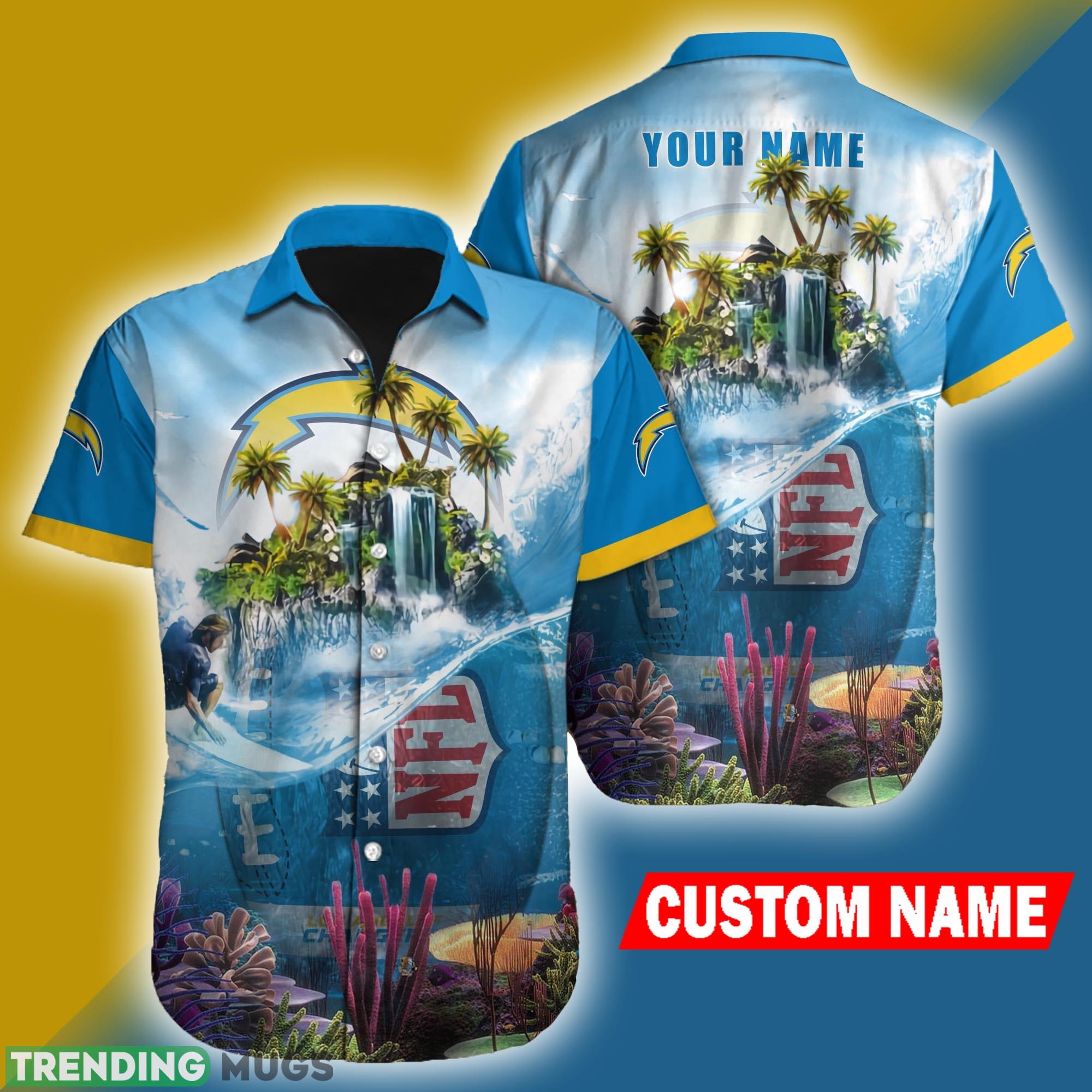 Los Angeles Chargers American Football Islands Hawaiian Shirt Custom Name - Los Angeles Chargers American Football Islands Hawaiian Shirt Custom Name Los Angeles Chargers American Football Islands Hawaiian Shirt Custom Name - Los Angeles Chargers American Football Islands Hawaiian Shirt Custom Name