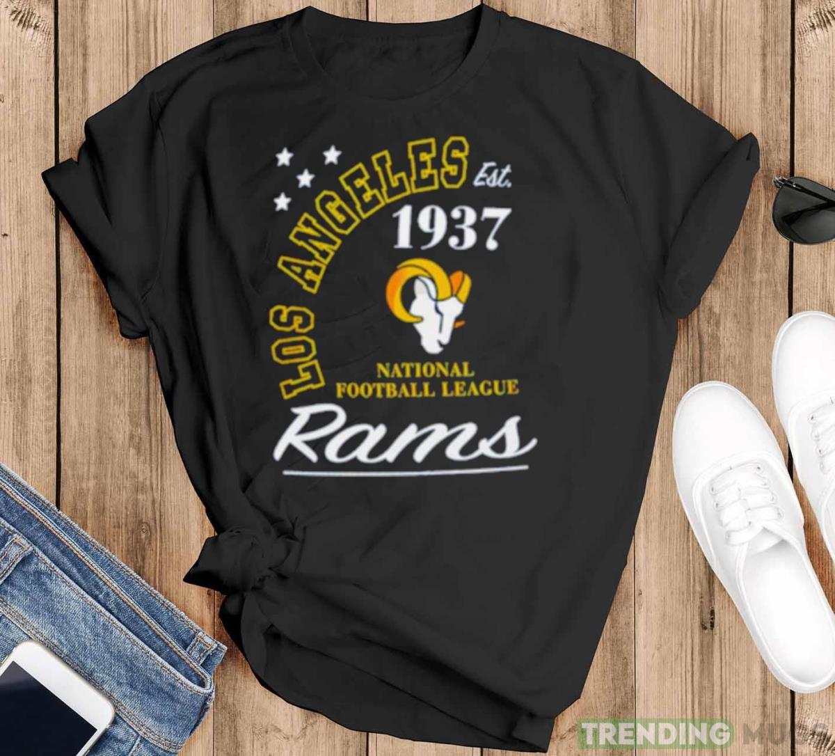 Los Angeles Rams Est 1937 National football League shirt - Black T-Shirt Los Angeles Rams Est 1937 National football League shirt - Black T-Shirt