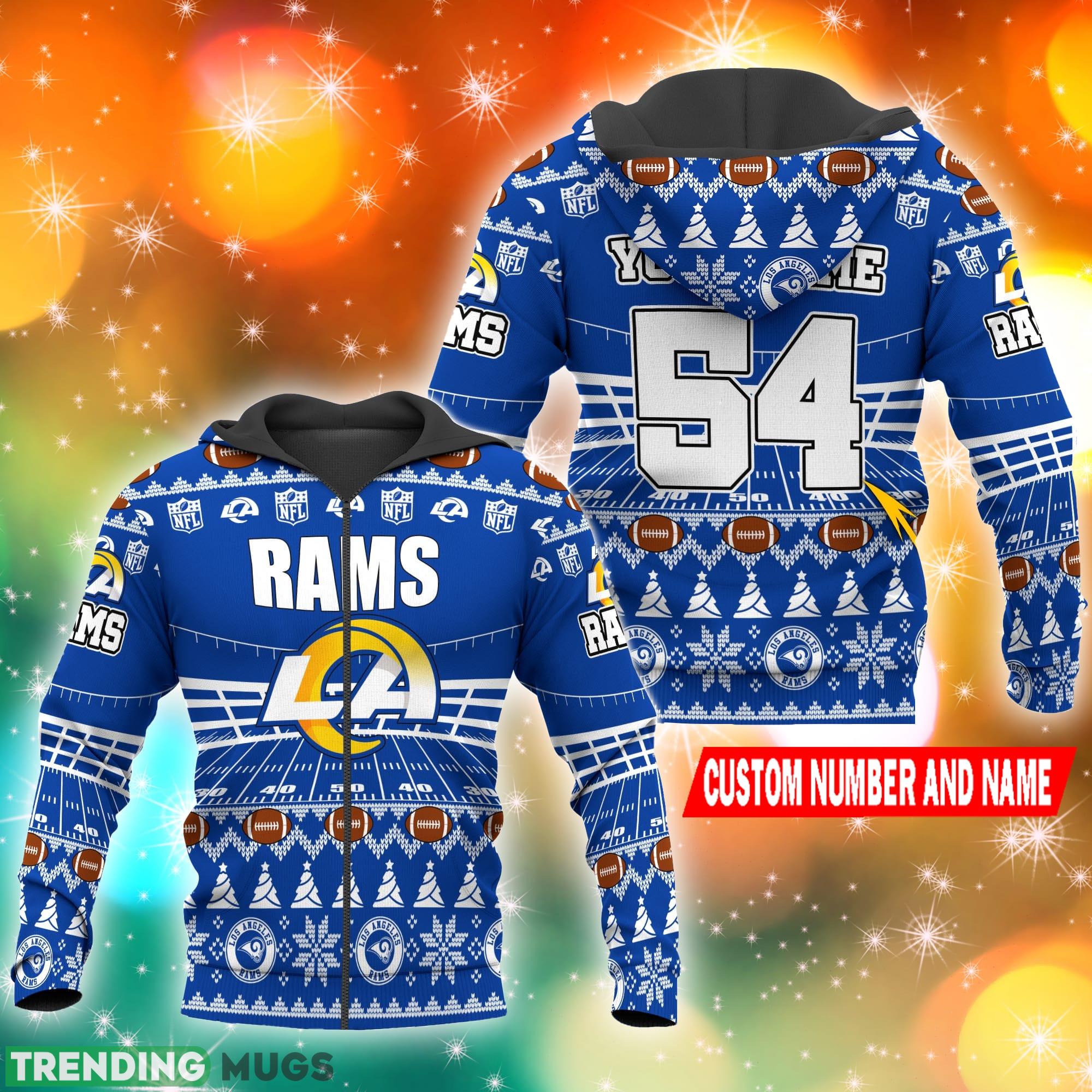 Los Angeles Rams NFL Ugly Stadiums Christmas 3D Zip Hoodie Custom Number And Name 3D Hoodies Los Angeles Rams NFL Ugly Stadiums Christmas 3D Zip Hoodie Custom Number And Name 3D Hoodies