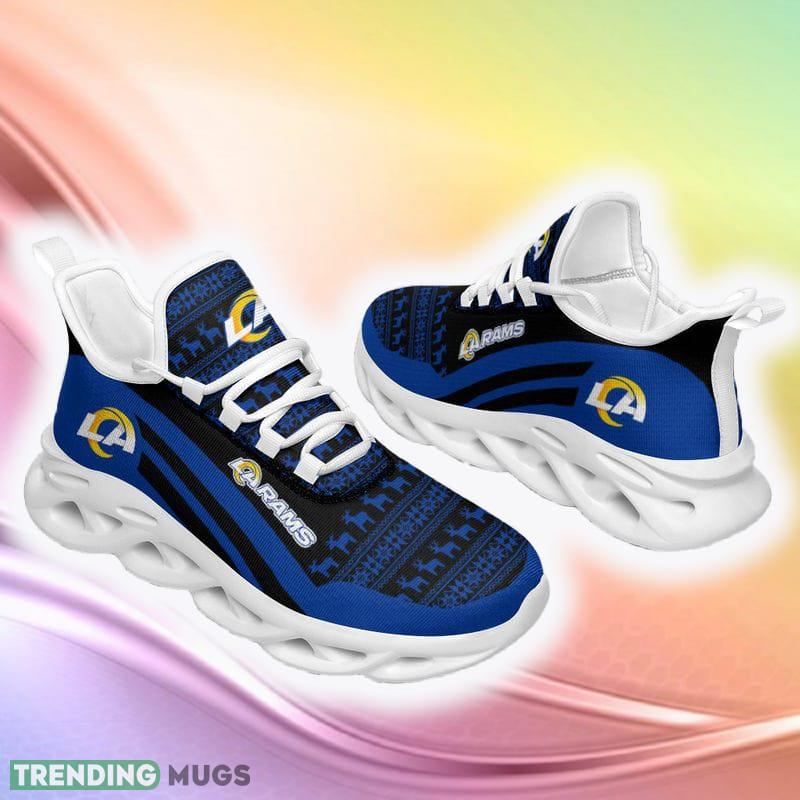 Los Angeles Rams Paradise Ugly Christmas Snow Flowers Blue Color Sneakers Max Soul Shoes For Fans Gift - Los Angeles Rams Christmas Color Sneakers Max Soul Shoes For Fans Gift Los Angeles Rams Paradise Ugly Christmas Snow Flowers Blue Color Sneakers Max Soul Shoes For Fans Gift - Los Angeles Rams Christmas Color Sneakers Max Soul Shoes For Fans Gift