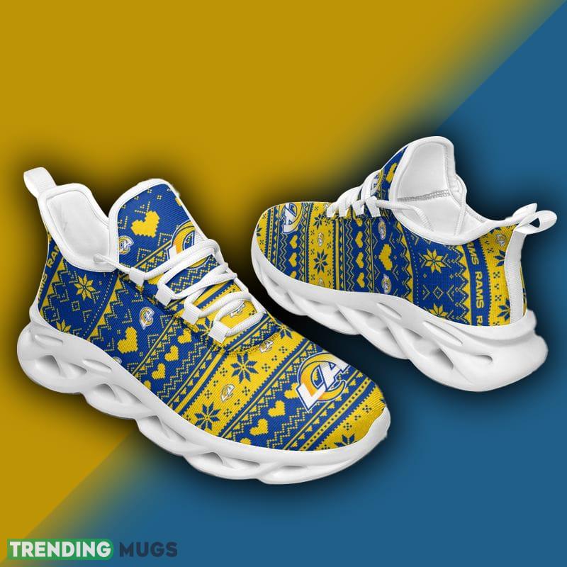 Los Angeles Rams X max Patterns Max Soul Shoes Forward Christmas Sneakers Max Soul Los Angeles Rams X max Patterns Max Soul Shoes Forward Christmas Sneakers Max Soul
