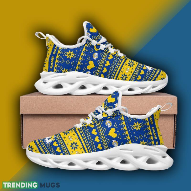 Los Angeles Rams X max Patterns Max Soul Shoes Forward Christmas Sneakers Max Soul Los Angeles Rams X max Patterns Max Soul Shoes Forward Christmas Sneakers Max Soul