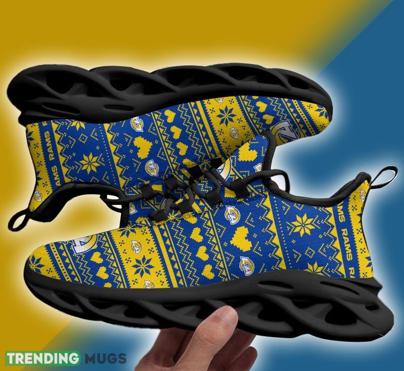 Los Angeles Rams X max Patterns Max Soul Shoes Forward Christmas Sneakers Max Soul Los Angeles Rams X max Patterns Max Soul Shoes Forward Christmas Sneakers Max Soul