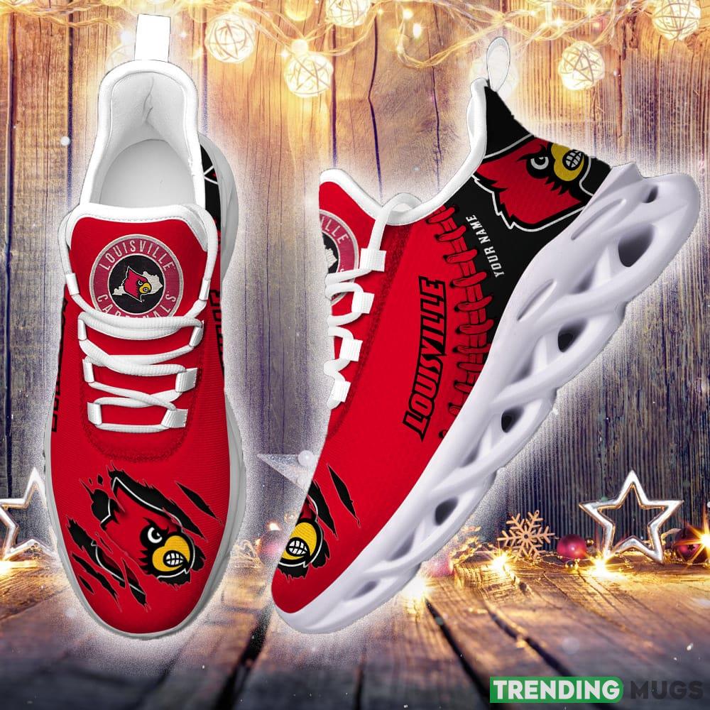 Louisville Cardinals Custom Name Max Soul Shoes Chunky Sneakers Gift For Fans Max Soul Louisville Cardinals Custom Name Max Soul Shoes Chunky Sneakers Gift For Fans Max Soul