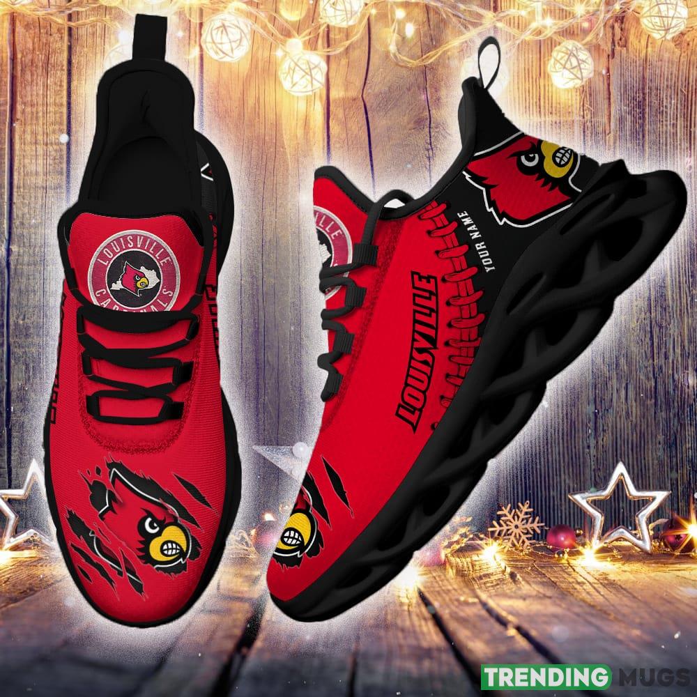 Louisville Cardinals Custom Name Max Soul Shoes Chunky Sneakers Gift For Fans Max Soul Louisville Cardinals Custom Name Max Soul Shoes Chunky Sneakers Gift For Fans Max Soul
