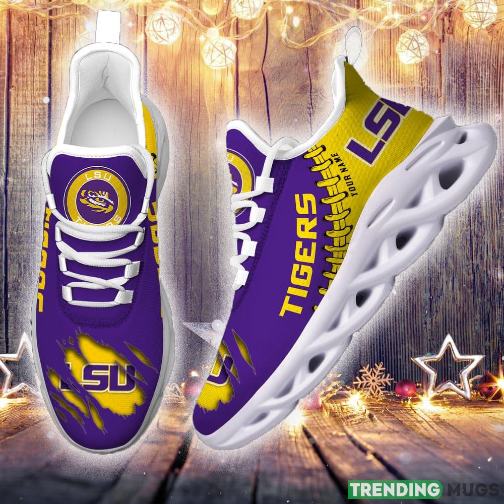 LSU Tigers Custom Name Max Soul Shoes Chunky Sneakers Gift For Fans Max Soul LSU Tigers Custom Name Max Soul Shoes Chunky Sneakers Gift For Fans Max Soul