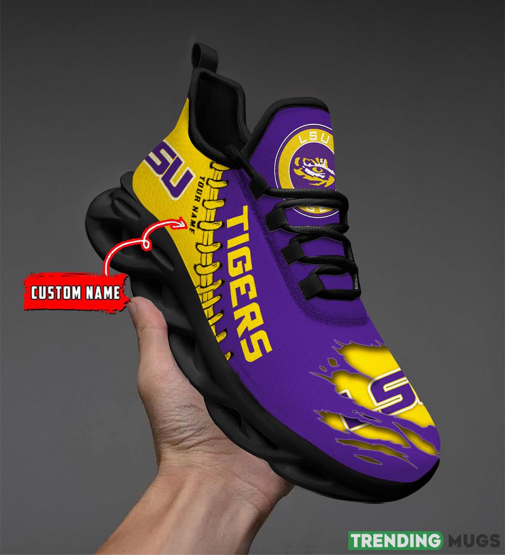LSU Tigers Custom Name Max Soul Shoes Chunky Sneakers Gift For Fans Max Soul LSU Tigers Custom Name Max Soul Shoes Chunky Sneakers Gift For Fans Max Soul