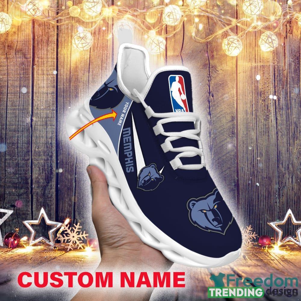 Memphis Grizzlies Custom Name NBA Max Soul Shoes Gift For Fans Running Sneaker Max Soul Memphis Grizzlies Custom Name NBA Max Soul Shoes Gift For Fans Running Sneaker Max Soul