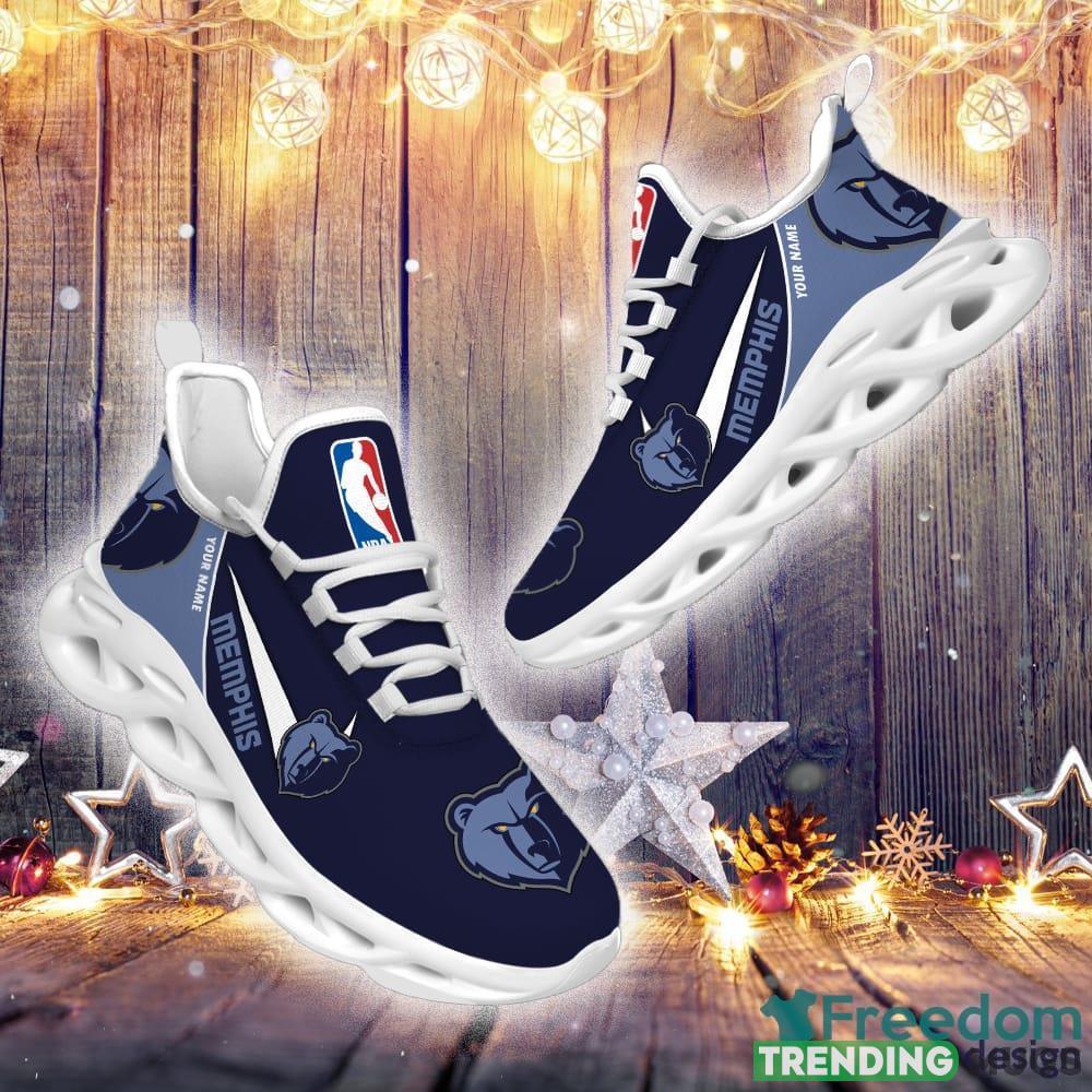 Memphis Grizzlies Custom Name NBA Max Soul Shoes Gift For Fans Running Sneaker Max Soul Memphis Grizzlies Custom Name NBA Max Soul Shoes Gift For Fans Running Sneaker Max Soul