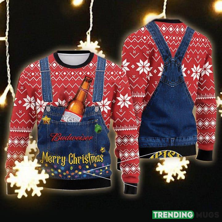 Merry Christmas Budweiser Ugly Christmas Sweater Gift For Men Women - Merry Christmas Budweiser Ugly Christmas Sweater Gift Men Women Merry Christmas Budweiser Ugly Christmas Sweater Gift For Men Women - Merry Christmas Budweiser Ugly Christmas Sweater Gift Men Women