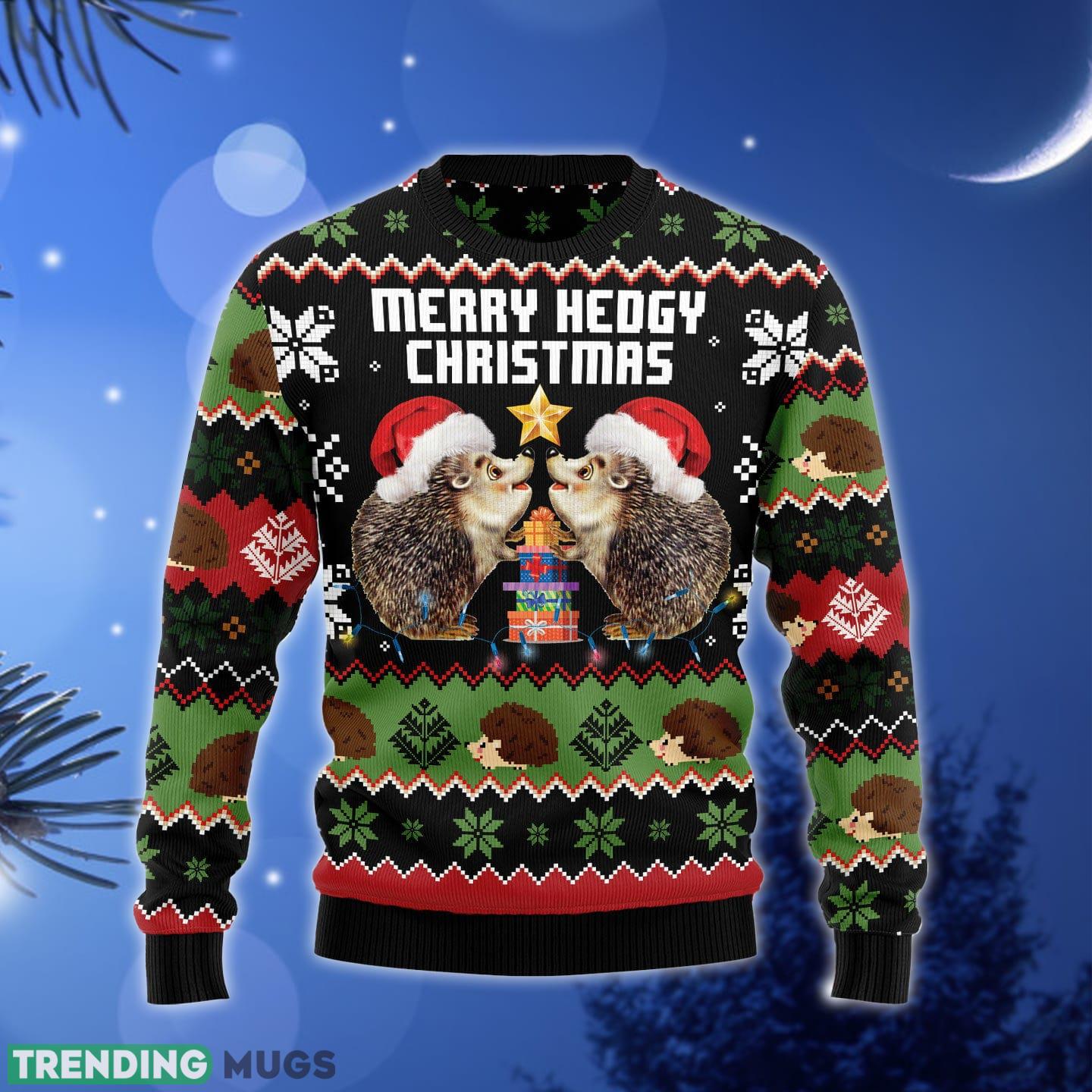 Merry Hedgy Ugly Christmas Sweater Gift Men Women - Merry Hedgy Christmas HT081223 Ugly Christmas Sweater unisex womens & mens, couples matching, friends, funny family ugly christmas holiday sweater gifts (plus size available)_1 Merry Hedgy Ugly Christmas Sweater Gift Men Women - Merry Hedgy Christmas HT081223 Ugly Christmas Sweater unisex womens & mens, couples matching, friends, funny family ugly christmas holiday sweater gifts (plus size available)_1