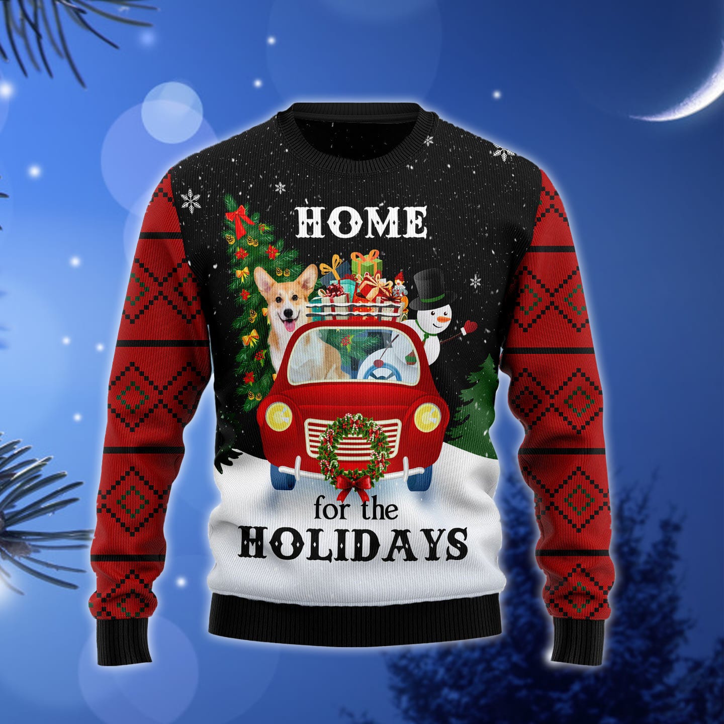 Merry Pembroke Welsh Corgi And Snowman Ugly Christmas Sweater Gift Men Women - 110923-101357 Merry Pembroke Welsh Corgi And Snowman Ugly Christmas Sweater Gift Men Women - 110923-101357