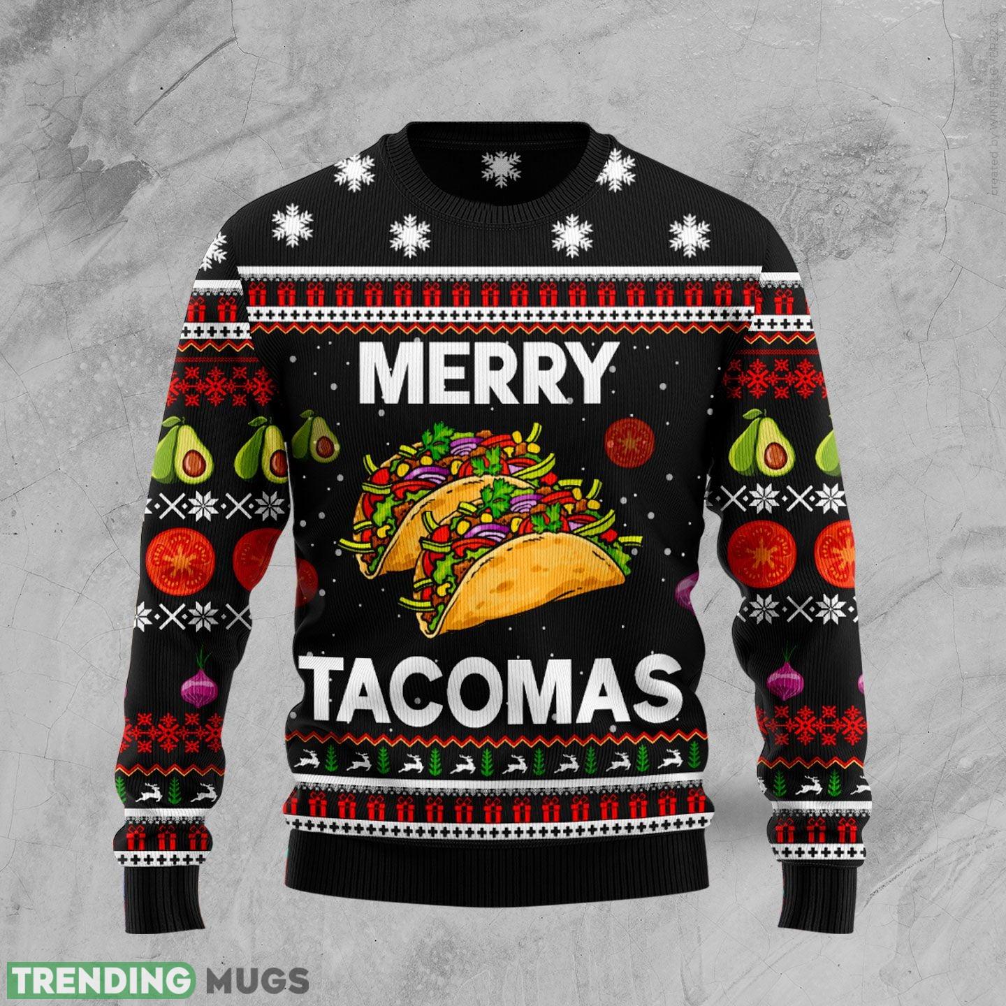 Merry Tacomas Ugly Christmas Sweater Gift Men Women - Merry Tacomas Ugly Christmas Sweater Gift Men Women_1