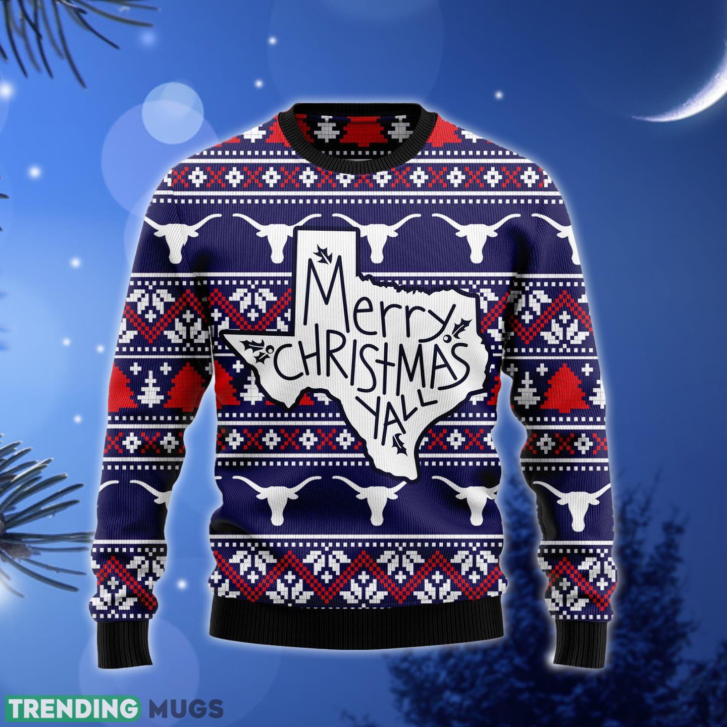 Merry Ya'll Ugly Christmas Sweater Gift Men Women - Merry Christmas Ya'll HT92404 Ugly Christmas Sweater unisex womens & mens, couples matching, friends, funny family sweater gifts (plus size available)_1