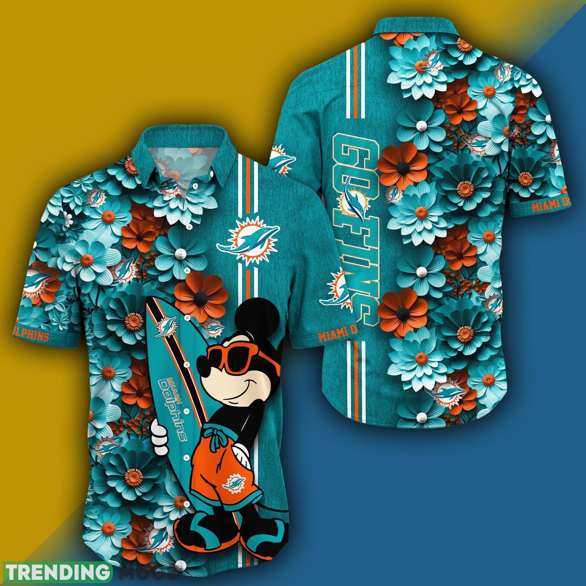 Miami Dolphins Aloha Mick Pattern Hawaiian Shirt For Fans - Miami Dolphins Aloha Mick Pattern Hawaiian Shirt Photo 2 Miami Dolphins Aloha Mick Pattern Hawaiian Shirt For Fans - Miami Dolphins Aloha Mick Pattern Hawaiian Shirt Photo 2