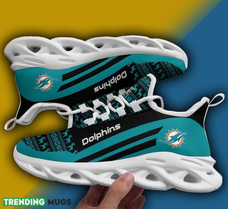 Miami Dolphins Christmas Pattern Max Soul Shoes Unconventional Christmas Sneakers - Miami Dolphins Christmas Pattern Max Soul Shoes Christmas Sneakers Photo 1 Miami Dolphins Christmas Pattern Max Soul Shoes Unconventional Christmas Sneakers - Miami Dolphins Christmas Pattern Max Soul Shoes Christmas Sneakers Photo 1