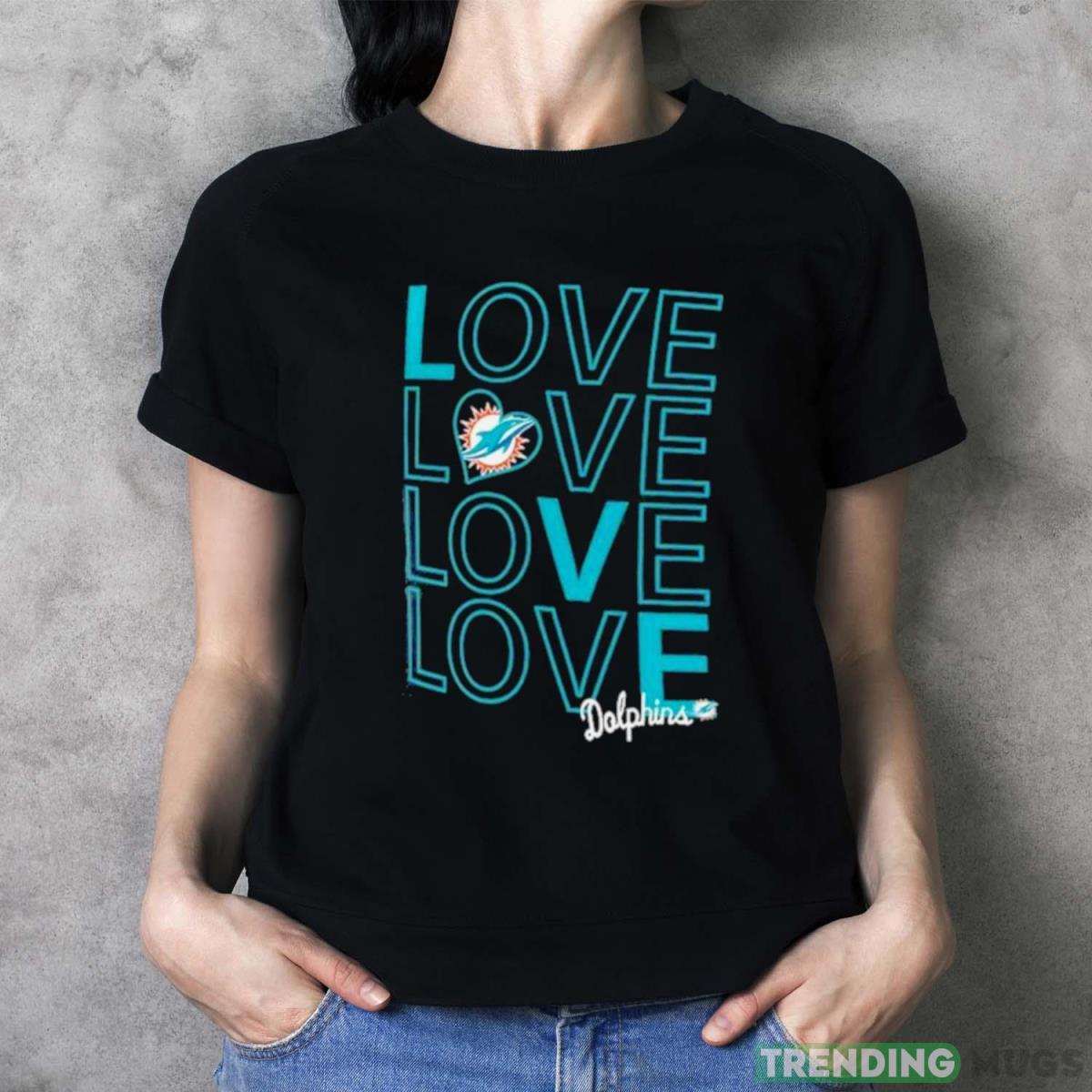 Miami Dolphins G III Love Graphic T Shirt Dark Shirt Miami Dolphins G III Love Graphic T Shirt Dark Shirt