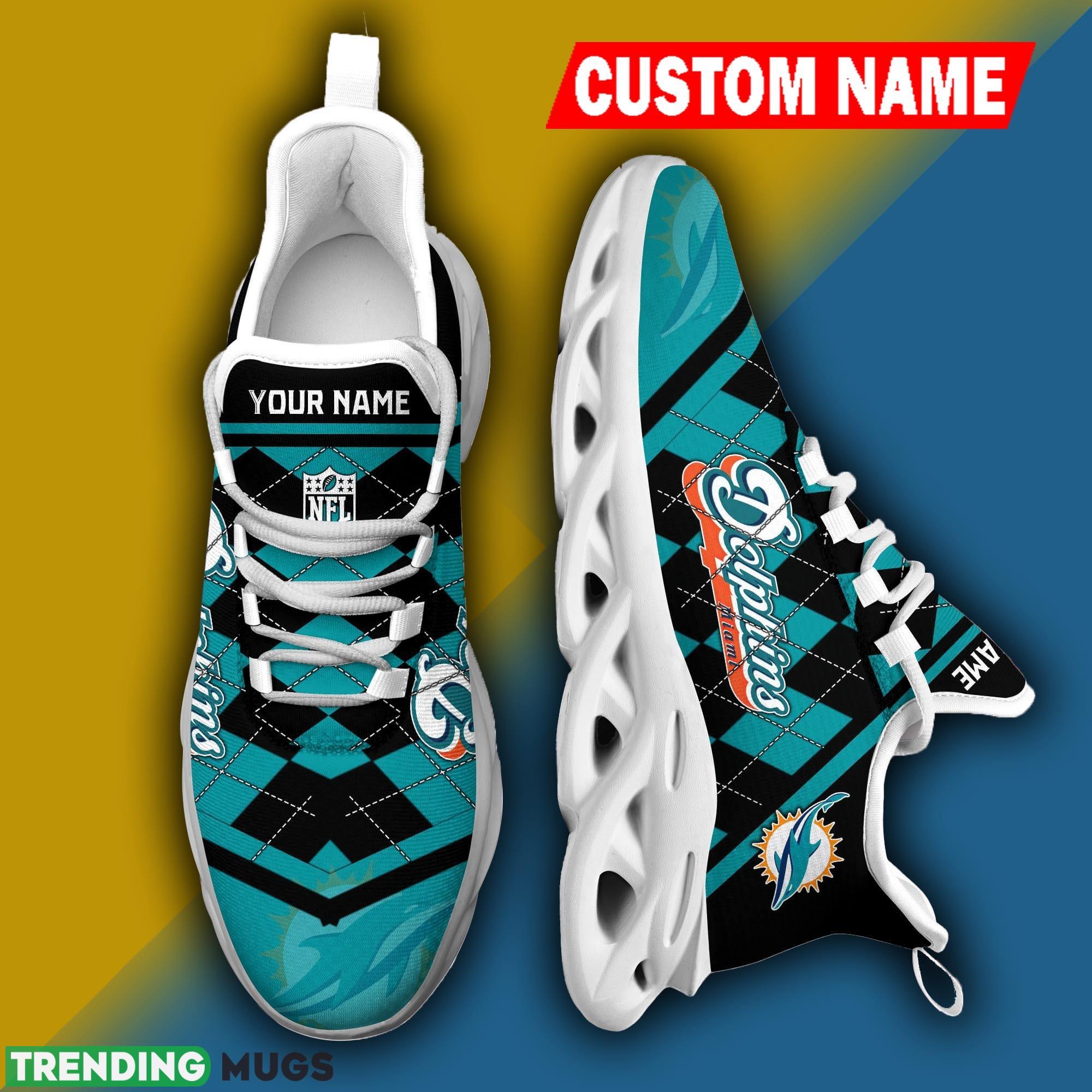 Miami Dolphins NFL Christmas Sneakers Distinctive Personalized Max Soul Shoes Max Soul Miami Dolphins NFL Christmas Sneakers Distinctive Personalized Max Soul Shoes Max Soul