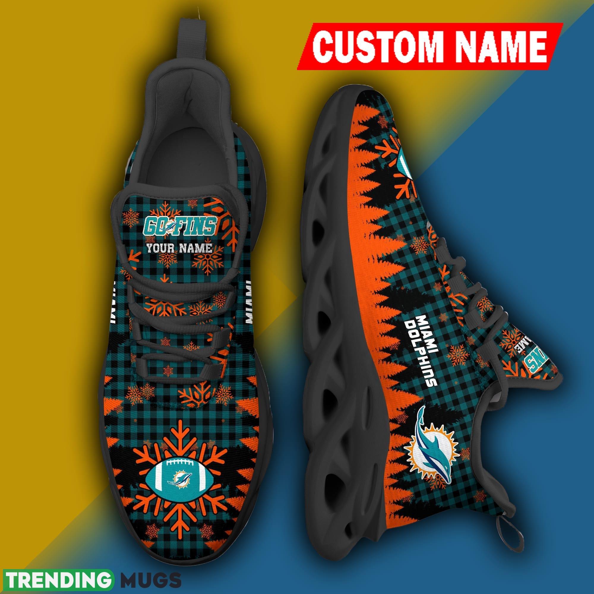 Miami Dolphins NFL Christmas Sneakers Fresh Personalized Max Soul Shoes - Miami Dolphins NFL Christmas Sneakers Personalized Max Soul Shoes Photo 3 Miami Dolphins NFL Christmas Sneakers Fresh Personalized Max Soul Shoes - Miami Dolphins NFL Christmas Sneakers Personalized Max Soul Shoes Photo 3